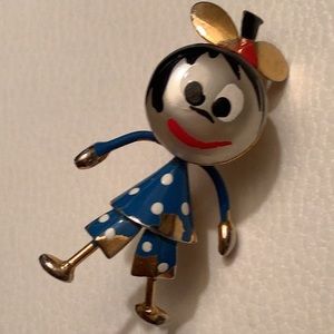 Hand Painted 1980’s Detailed Pin marked Spain